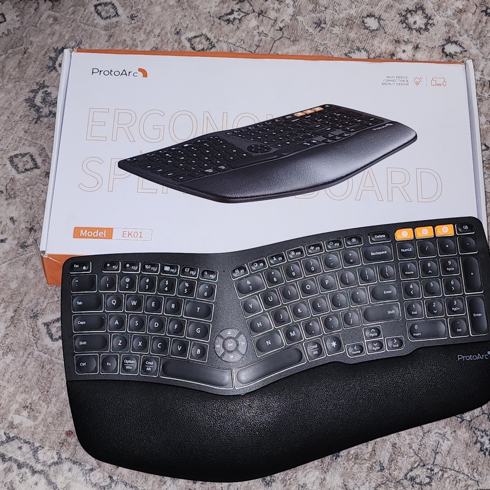 ProtoArc Ergonomic Split Keyboard Backlit
